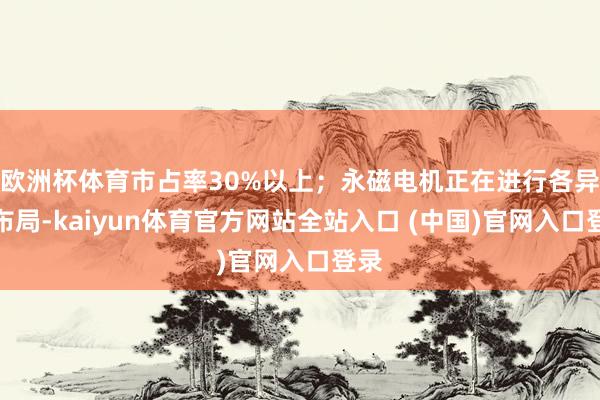 欧洲杯体育市占率30%以上；永磁电机正在进行各异化布局-kaiyun体育官方网站全站入口 (中国)官网入口登录