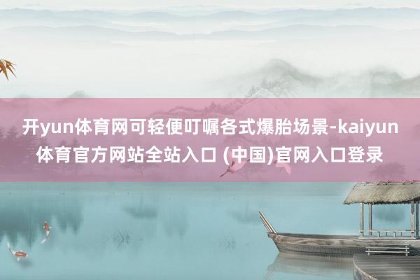 开yun体育网可轻便叮嘱各式爆胎场景-kaiyun体育官方网站全站入口 (中国)官网入口登录